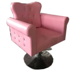 2025 최신 유럽 스타일 화이트 미러 스테이션 핑크 스타일링 의자 샴푸 의자 세트 5 년 보증 - Product Image 4