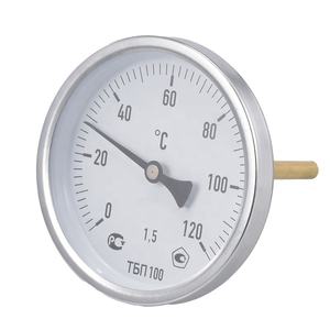 Termômetro Industrial Bimetálico para Tubo de Água Quente 0-120 Celsius - Product Image 2