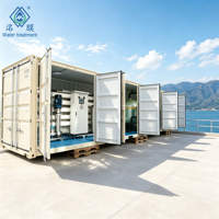 Station de traitement d'eau en conteneur haute capacité, système de dessalement d'eau de mer industriel par osmose inverse (RO) en conteneur, machine de purification
