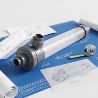 Module de filtration de purification par ultrafiltration et nanofiltration en céramique, membrane UF à fibres creuses PVDF PAN 4040 8040, vente en gros
