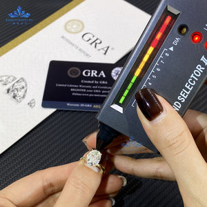 Ювелирные изделия для женщин, 4 зубца, большие размеры, с бриллиантами, 14 карат, желтое золото, кольцо 10 х12 мм, овальное кольцо с муассанитом для свадьбы - Product Image 5