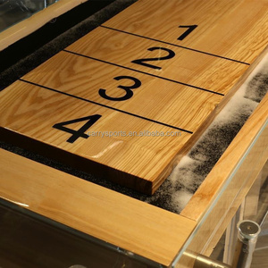 Tùy chỉnh 9ft rắn gỗ <span class=keywords><strong>shuffleboard</strong></span> bảng với tinh thể Tempered Glass Surround tùy chỉnh kích thước khác cho thể thao trong nhà - Product Image 6