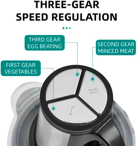 Procesador de Alimentos de Acero Inoxidable de 2L y 3L para Carne y Verduras, Mini Procesador para Cocina, Hogar, Auto y Uso en Exteriores - Product Image 5