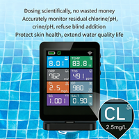 Lonnmeter LONN-WM04 WiFi Moniteur de qualité de l'eau flottant 8-en-1 pour piscine et spa (pH, ORP, TDS, EC, CL, Température)
