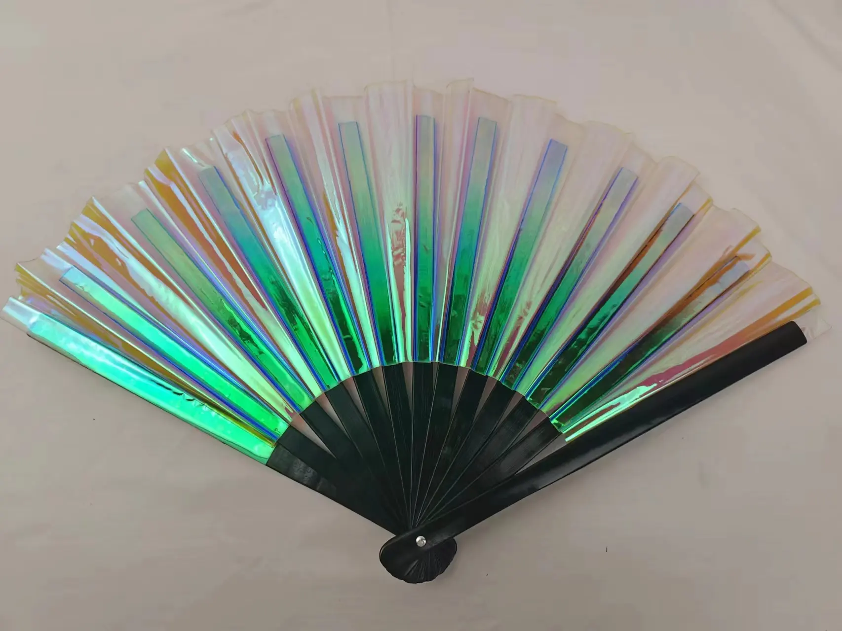 Kung Fu Falt fächer Handwerk Geschenke Bühnen performance Tanz party Fotografie Requisiten Fan PVC Laser Film Bambus Fan