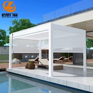 Pérgola Impermeable de Aleación de Aluminio de Lujo Qishu <span class=keywords><strong>para</strong></span> Villas de Alta Gama y Patios de Penthouses, Espacio Exterior - Product Image 3
