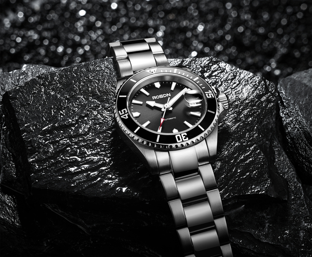 Manufacturer Supplied Custom Men's Mechanical Watch Automatic Stainless Steel Band Water-Resistant Miyota Movement