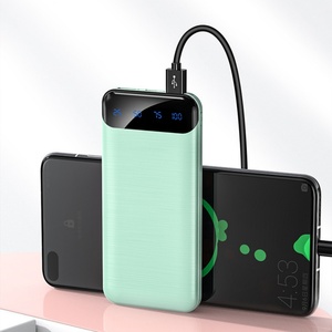 Batterie externe double USB avec écran LED 10000mAh, charge rapide, portable, logo personnalisé, chargeur mobile, batteries externes - Product Image 1