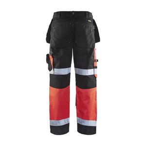 BLAKLADER - 150818609955D84 Pantalon haute visibilité X1500 Noir/Rouge hi-vis-EAN 7330509388501 HI-VIS WORKWEAR - Product Image 2