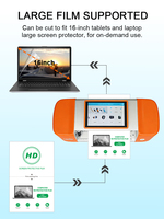 Cortadora de Película de Hidrogel Compacta de Escritorio, Máquina para Hacer Protectores de Pantalla de Gran Formato de 16 Pulgadas, Plotter de Película Inteligente Portátil