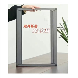 Aluminum Roll Up <b>Screen</b> Door Fiberglass <b>Mesh</b> Insect Resistant Easy Install Minimalist Design Home Office Use - Product Image 2