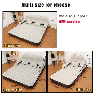 Colchón de aire doble de alta calidad con bomba integrada, colchón inflable al por mayor para invitados, cama de aire inflable - Product Image 5