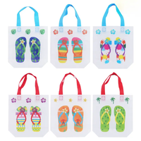 Pantoufles de plage écologique Logo personnalisé chiffons de vêtement non-tissé réutilisable sacs fourre-tout d'épicerie sac non tissé