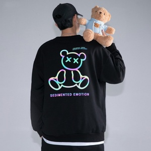 Sudadera con Capucha Personalizada para Hombre, Tejido de Rizo, Gruesa, con Estampado de Dibujos Animados, Talla Grande, Ecológica, de Secado Rápido, Estilo Hip Hop - Product Image 2