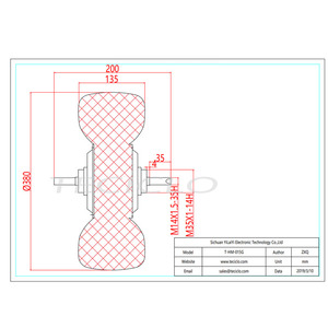 Reversible 15 pulgadas impermeable 24V/36V/48V 250W-500W engranaje sin escobillas Servo Hub Motor con 1024ppr codificador Hall <span class=keywords><strong>Sensor</strong></span> neumático de vacío - Product Image 5