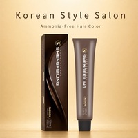 Crème colorante capillaire coréenne en gros pour salon, à base de plantes, sans ammoniaque, teinture permanente