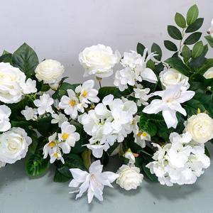 <span class=keywords><strong>Grande</strong></span> arche ronde en fleurs artificielles de soie de luxe, résistante à la décoloration, réutilisable pour les mariages, les fêtes, les lieux d'événements - Product Image 3