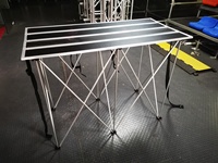 Table de support DJ à domicile, support pliable universel, table de scène portable pour événements d'intérieur et d'extérieur