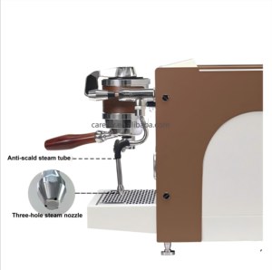 Cafetera Profesional Semiautomática con Sistema de Control de Flujo, Cafetera Espresso Comercial de 9 Bares - Product Image 4
