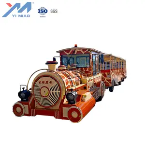 Famous Brand YIMIAO Big Electric Trackless Train 40 Seats Lithium Battery Trackless Train Rides