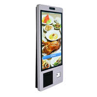 Dh OEM — écran tactile mural 15, 21, 27 pouces, montage mural, tout-en-un, imprimante avec Scanner de Code Qr, pour le paiement autonome