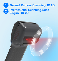 Terminal POS Biometrik Sidik Jari RFID Android 14.0 Pintar Genggam 4G Wifi 6.26 Inci untuk Sistem Kartu Loyalitas Z93