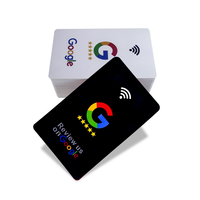 Carte NFC en PVC personnalisable, étanche, avec puce RFID programmable pour les avis Google et l'utilisation sociale des entreprises