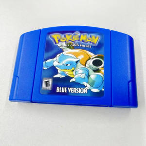 Carte de jeu USA Version <span class=keywords><strong>pour</strong></span> N64 <span class=keywords><strong>pour</strong></span> Nintendo <span class=keywords><strong>Switch</strong></span> Pokemoned Blue Version N64 Cartes de cartouche de jeu - Product Image 2