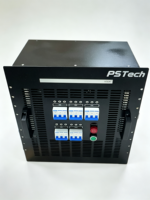Banc de charge résistif portable 10kW 20kW monté sur rack 400V 50/60Hz avec roulettes et poignées de levage pour test de générateurs, onduleurs et applications marines