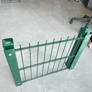 6/5/6 8/6/8 high quality powder PVC coated galvanized welded double rod mats fence for garden