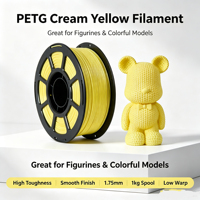 Waterdichte Monochrome MEIJIMEI Extruded PETG 3D-printerfilament Duurzaam printmateriaal 1,75 mm diameter 250°C