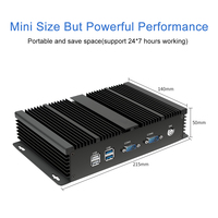 Hot Sale industriële mini-computer Core I7 5500U ingebedde robuuste mini-pc voor fabrieksbewaking automatiseringssysteem