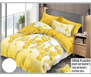 Ensemble de literie Jimmy <span class=keywords><strong>Drap</strong></span> De Lit 6 pièces en coton, 2 draps et 4 taies d'oreiller, taille King - Product Image 4