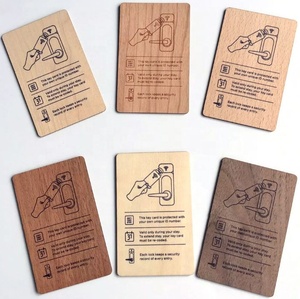 13.56Mhz <strong>HF</strong> RFID Wooden NFC Card Tag <strong>Token</strong> Key FOB For access control Asset management <strong>MIFARE</strong> Classic 1K NTAG213 UHF RFID option - Product Image 5