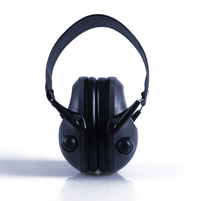 Foldable ABS Tactical Shooting Ear Defender Electronic Earmuff with Noise Reduction Hunting Safety Hearing Protection