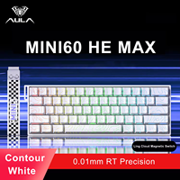 Aula MINI60 HE PRO Serisi Mekanik Ergonomik Hot-Swap USB-C Kablolu 2.4G BT RGB Manyetik Anahtarlı 3 Modlu 8000Hz Klavye