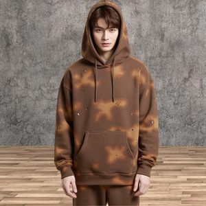 TKAN275 Venta al por mayor Color sólido Impresión Bordado Gráfico Mens Hoodies Casual Oversized Gradient color Sudadera con capucha - Product Image 2