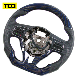 Volant en fibre de carbone véritable TDD compatible avec Kia K3, K5, KX5, vente directe d'usine - Product Image 3