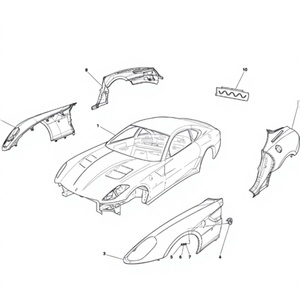 Guardabarros Trasero Izquierdo de Alta Calidad, Compatible con Ferrari 599 GTB OEM 68059011 - Product Image 6