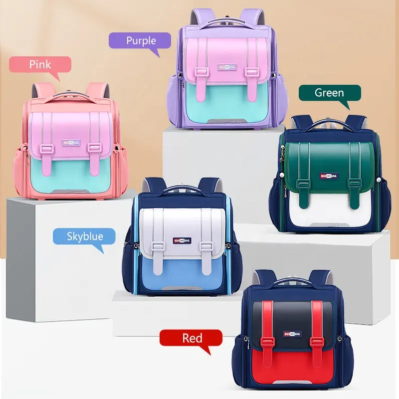 प्राथमिक विद्यालय के बैकपैक के लिए बड़े क्षमता वाले वाटरप्रूफ बैग छात्रों लोकप्रिय स्कूल बैग के लिए लोकप्रिय स्कूल बैग