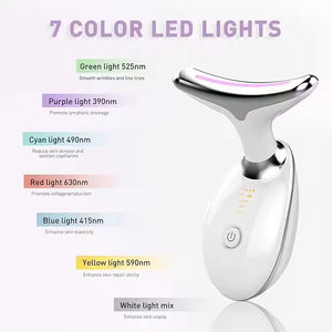 เครื่องนวดหน้าคอไฟฟ้า7สีเครื่องนวดหน้าแบบพกพาความถี่สูงยกกระชับใบหน้าสำหรับใช้ในบ้าน - Product Image 2