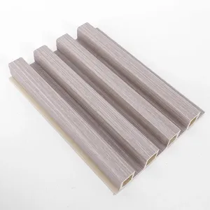 Wood Powder PVC Composite Lighter Weight Interlock WPC Wall Panel