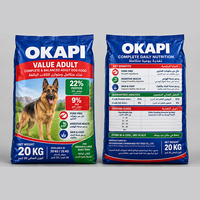 OEM ODM Vente en gros 20kg 25kg Nourriture sèche pour chiens adultes toutes races 22% de protéines Complète et équilibrée Ne contient pas de porc Directement de l'usine