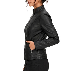 Nouvelle Veste Polaire Femme en Cuir Véritable Imprimé Peau de Serpent, Design Classique, Écologique et Imperméable, Haute Qualité, Collection Automne 2026 - Product Image 4