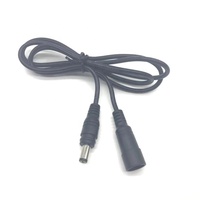 1m 5.5x2.1mm DC Conducteur en cuivre Prise d'alimentation mâle à femelle Câble d'extension industriel