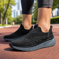 Chaussures décontractées pour hommes, tige en mesh, Phylon léger, respirantes, antidérapantes, à lacets, confortables pour la marche quotidienne, vente en gros OEM