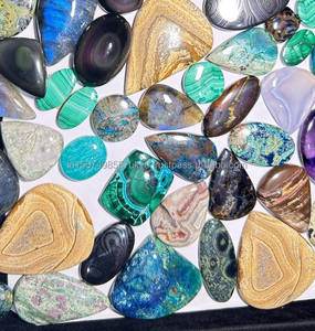 Lot en gros de cabochons naturels de toutes formes, pierres précieuses en vrac, tailles et formes variées - Product Image 4