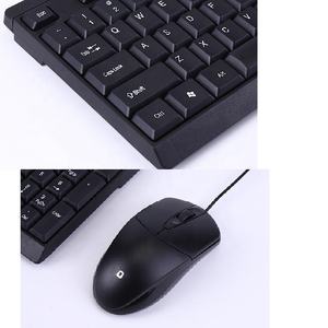 USB PC tastiera Mouse Set <span class=keywords><strong>Kit</strong></span> cablato Desktop tastiere Mouse per Computer portatile nero OEM tastiera Mouse per Computer - Product Image 3
