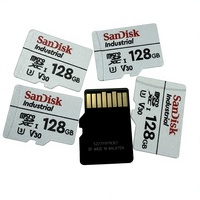 Carte mémoire industrielle MicroSDXC UHS-I SanDisk originale 128 Go SDSDQAF3-128G-I