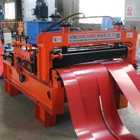Ligne de découpe de bobines robuste avec enrouleur hydraulique PLC, personnalisable pour bandes métalliques, fournisseur expérimenté, service après-vente